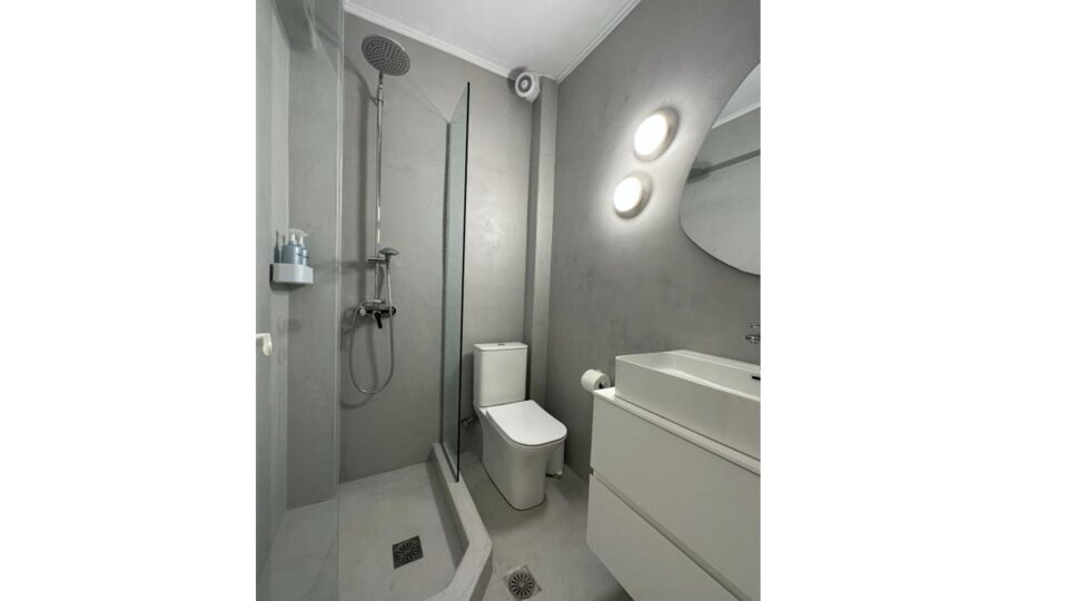 Tiara Holidays - Anemomylos by the sea - 2-Bedroom Apartment Ground floor - bathroom